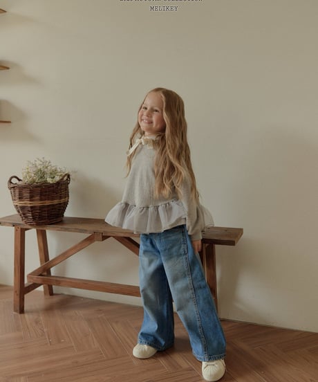47[予約]melikey wide denim pants