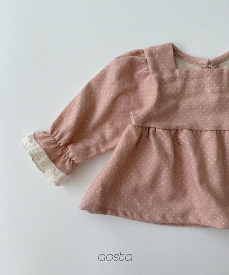 30[予約]Aosta milk dot blouse
