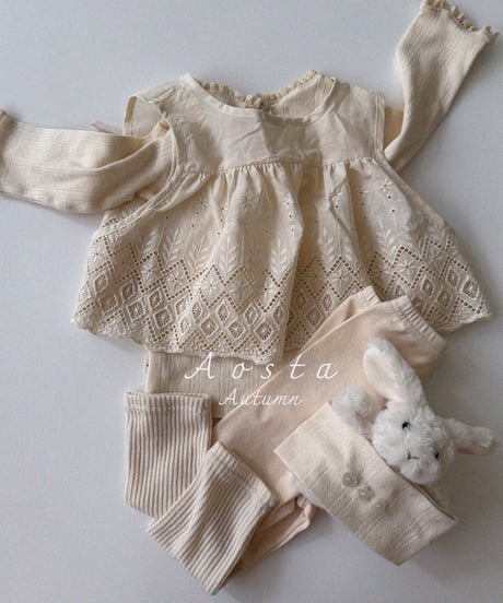 22[予約]Aosta lace jenny open vest