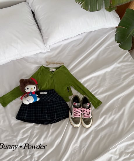 57[予約]bunny powder mocha skirt