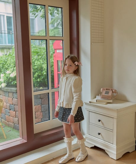 5[予約]berryberry sappun frill cardigan