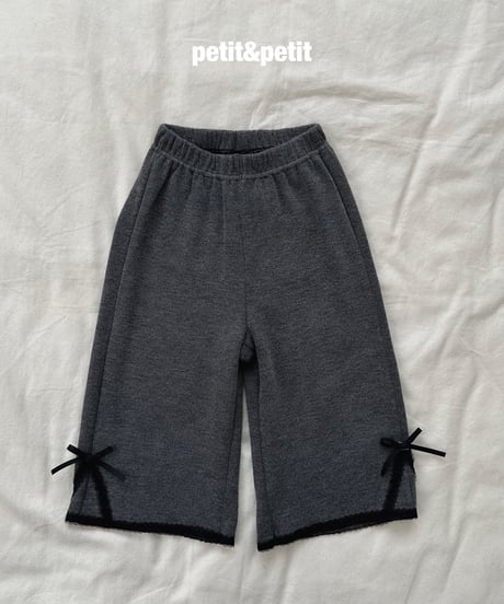 36[予約]petit&petit lace wide pants