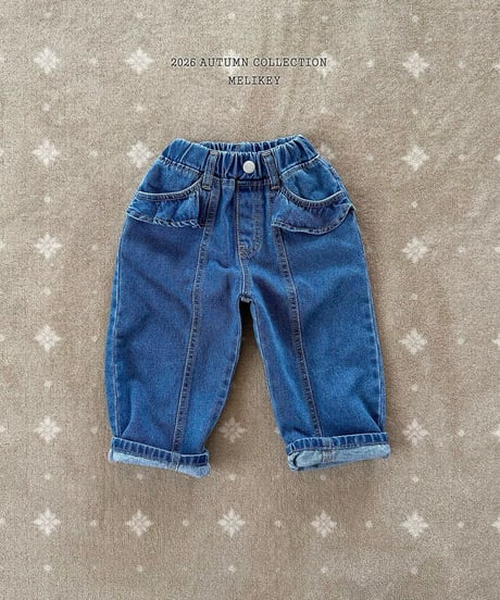 48[予約]melikey frill cut denim pants