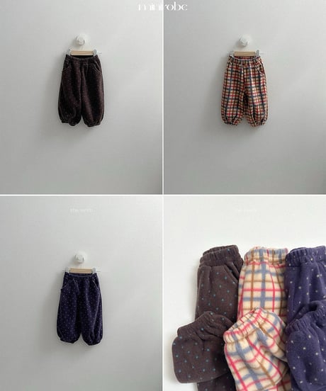 44[予約]minirobe fleece jogger pants