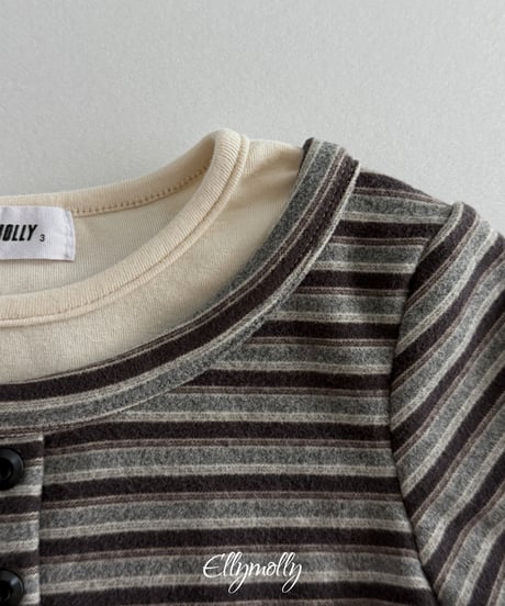 33[予約]ELLYMOLLY latte style top