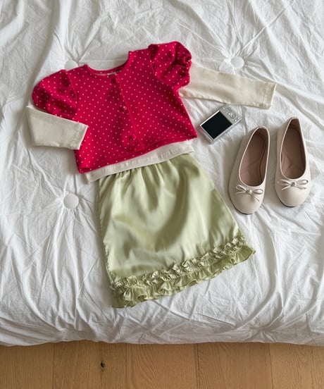 30[予約]ninibello miko satin skirt