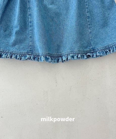5[予約]milkpowder millie denim ops