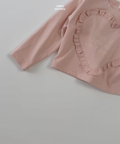15[予約]LINDO heart fril tee
