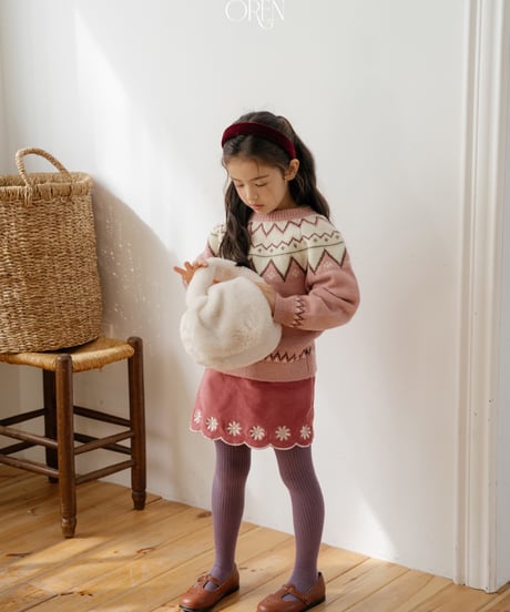 22[予約]OREN bella embroidered skirt pants