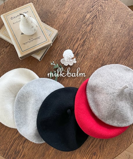 33[予約]milkbalm wool beret