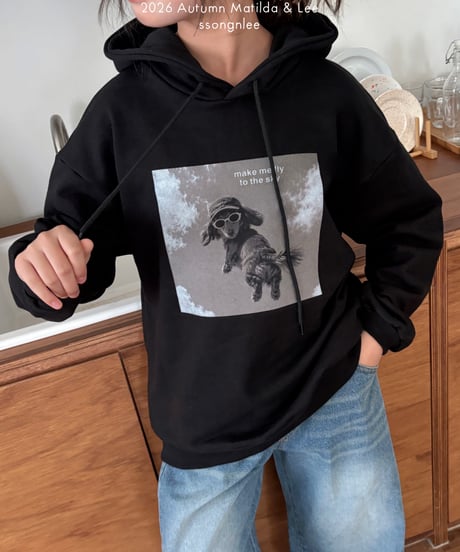 42[予約]matilda&lee jumping dog hoodie