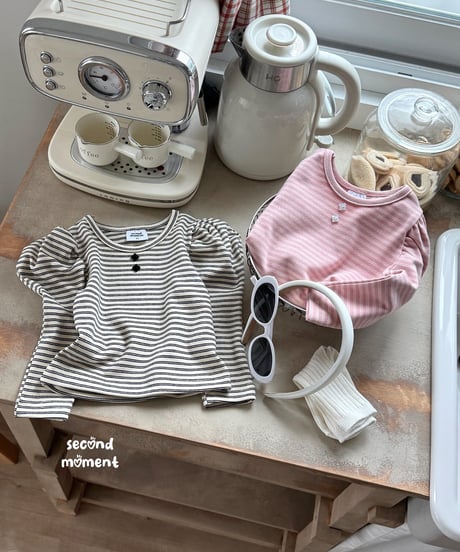 9[予約]second moment puff stripe tee
