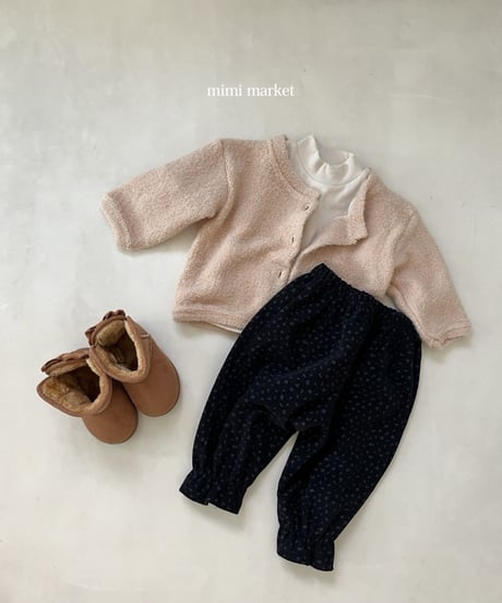 1[予約]mimi market corduroy floral pants