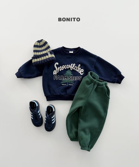 6[予約]bonito fleece line jogger pants