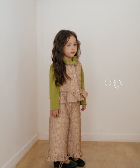 11[予約]OREN groot vest quilted padded set up
