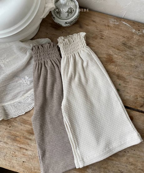 16[予約]elov&monpetitbebe maren tucking pants