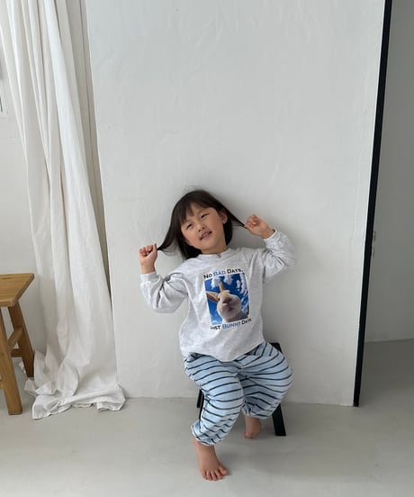 5[予約]nightbebe flying bunny long sleeve tee