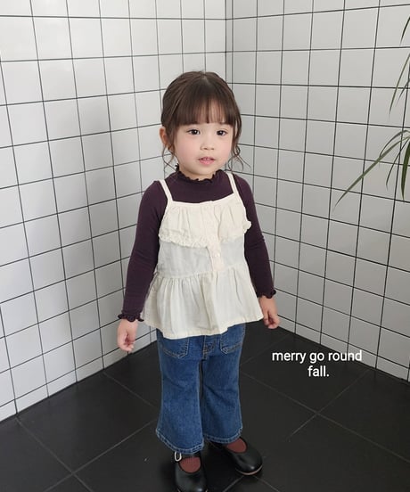 8[予約]merry go round nut frill sleeveless