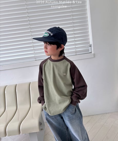 17[予約]matilda&lee color matching raglan tee