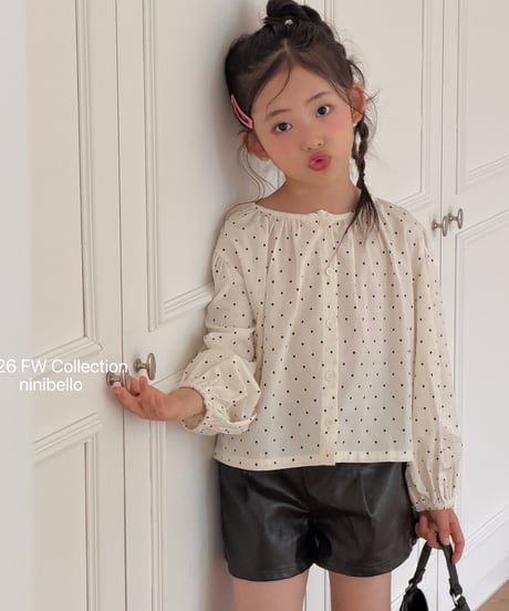 44[予約]ninibello hazel puff blouse