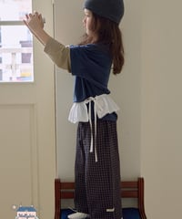 10[予約]Mollybin toffee nut wide pants
