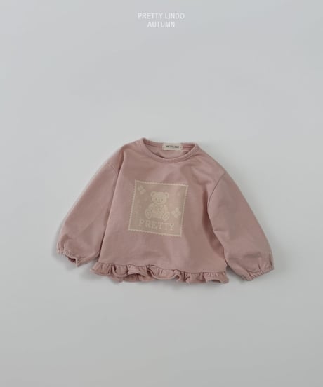 52[予約]LINDO motif bear tee