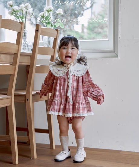 47[予約]marron chapel suit(6-18m)
