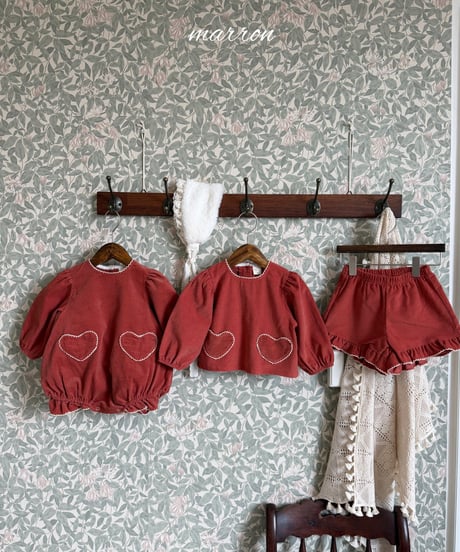 36[予約]marron heart set(XS-L)