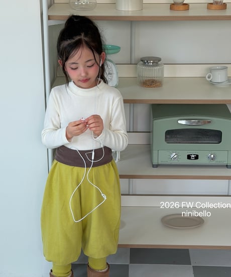5[予約]ninibello powder turtleneck(12m-2XL)