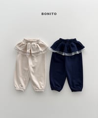 52[予約]bonito frill jogger pants