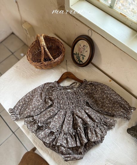54[予約]marron juliet suit(6-18m)