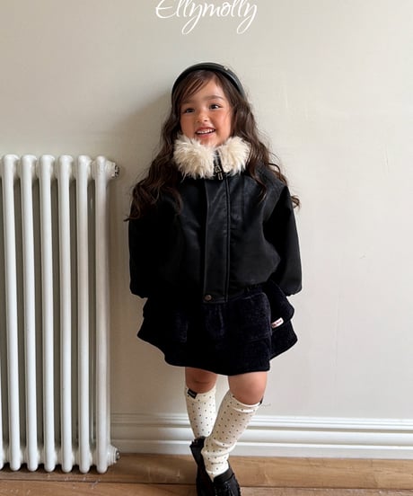 2[予約]ELLYMOLLY big collar shearling jumper