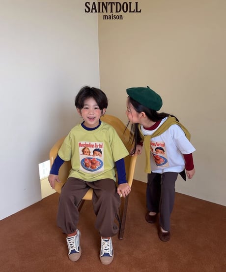 16[予約]saintdoll chocolate short sleeve t-shirt
