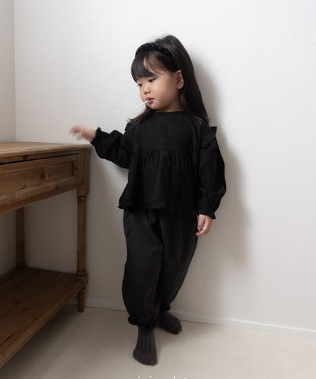 8[予約]mimi market shoulder frill blouse