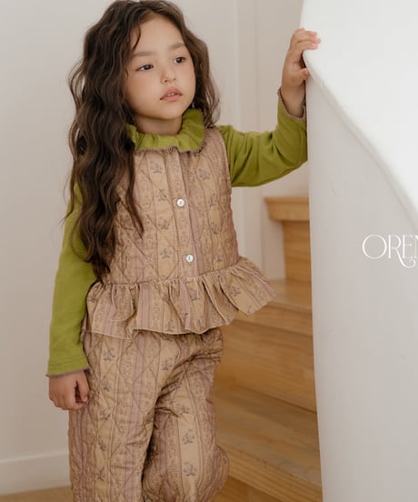 11[予約]OREN groot vest quilted padded set up
