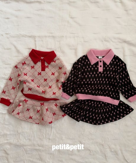 43[予約]petit&petit roa knit set