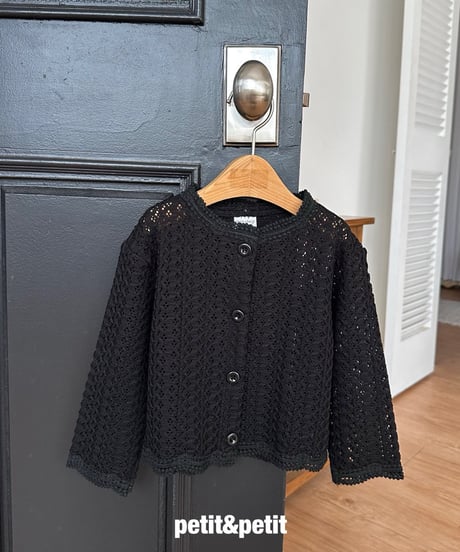 25[予約]petit&petit crochet cardigan