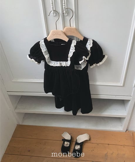 26[予約]monbebe anna velvet romper