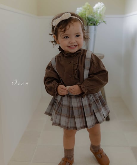 56[予約]OREN lea frill blouse