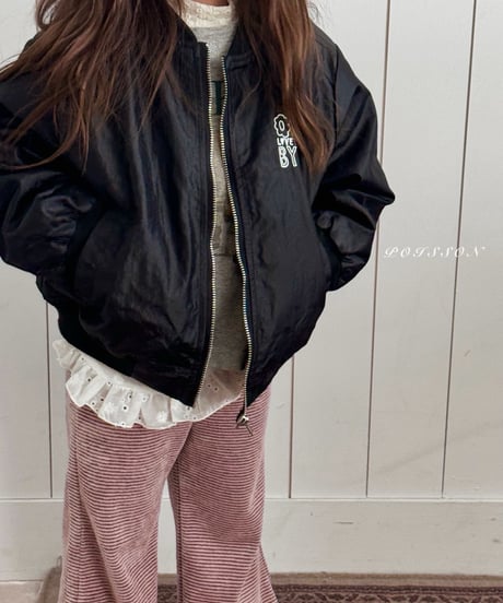 32[予約]poisson frill striped pants