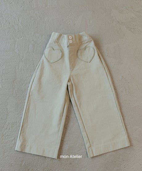23[予約]mon Atelier heart pants