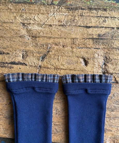 73[予約]marron check socks