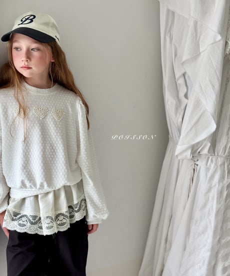 34[予約]poisson milky layered skirt