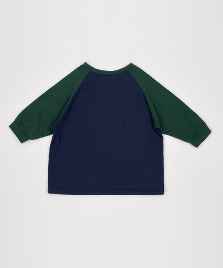 13[予約]送料無料 the beige colorblock raglan tee