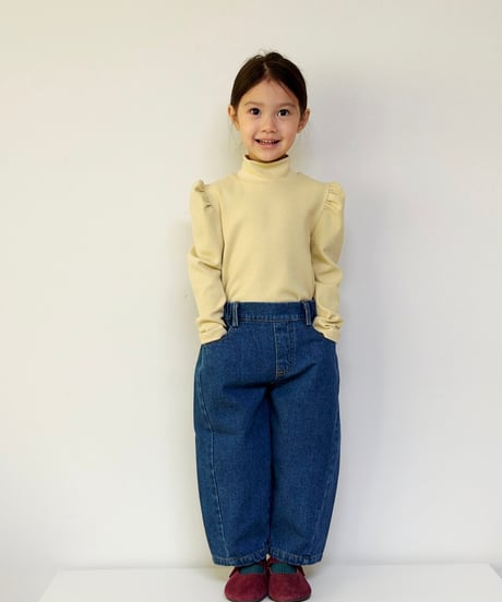22[予約]mon Atelier barrel denim pants