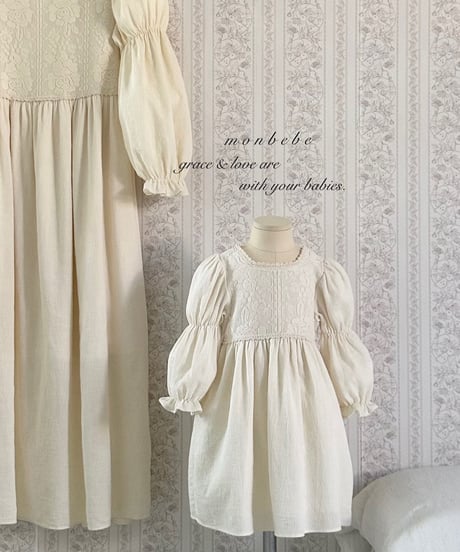 35[予約]monbebe rose lace ops