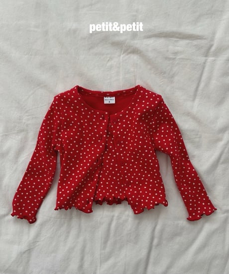 23[予約]petit&petit flower cardigan set