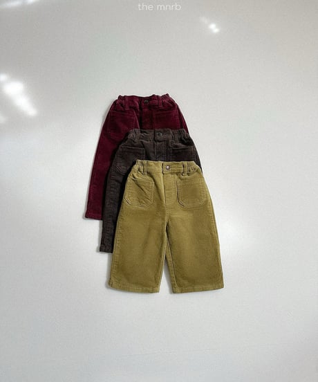 36[予約]minirobe kiko pocket pants