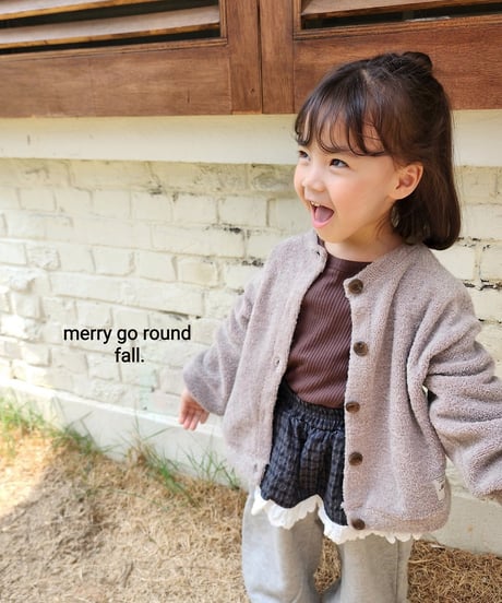 13[予約]merry go round fluffy cardigan