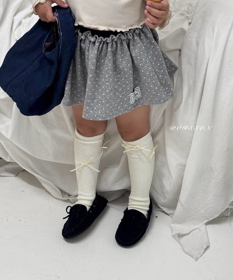 35[予約]poisson petit dot skirt